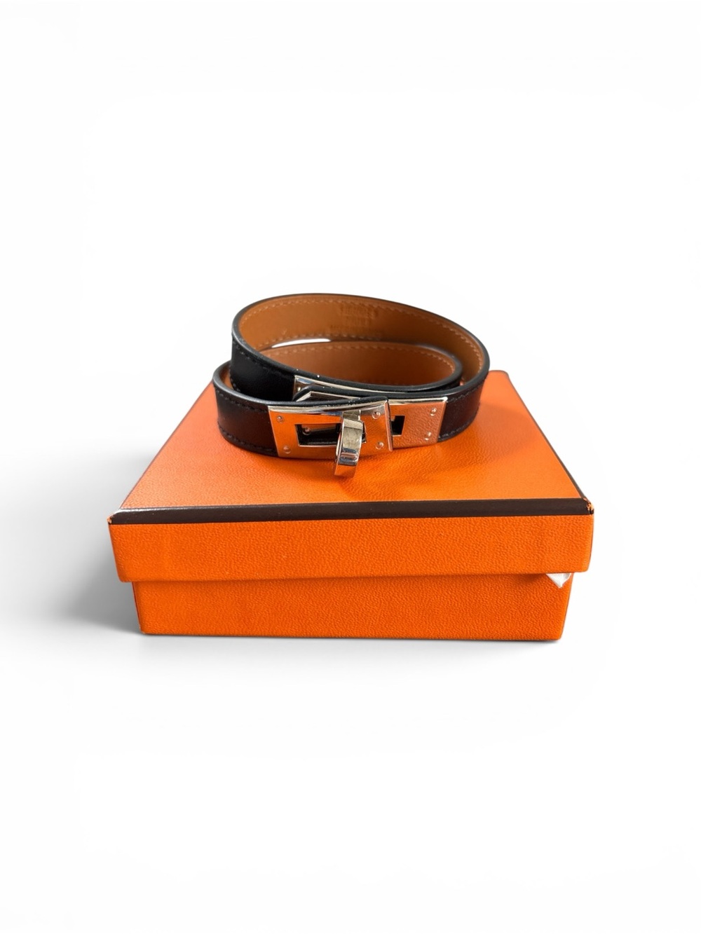 Hermes mini kelly double tour bracelet